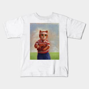 Rugby Cat Kids T-Shirt